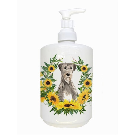 Carolines Treasures Irish Wolfhound Ceramic Soap Dispenser CK2974SOAP
